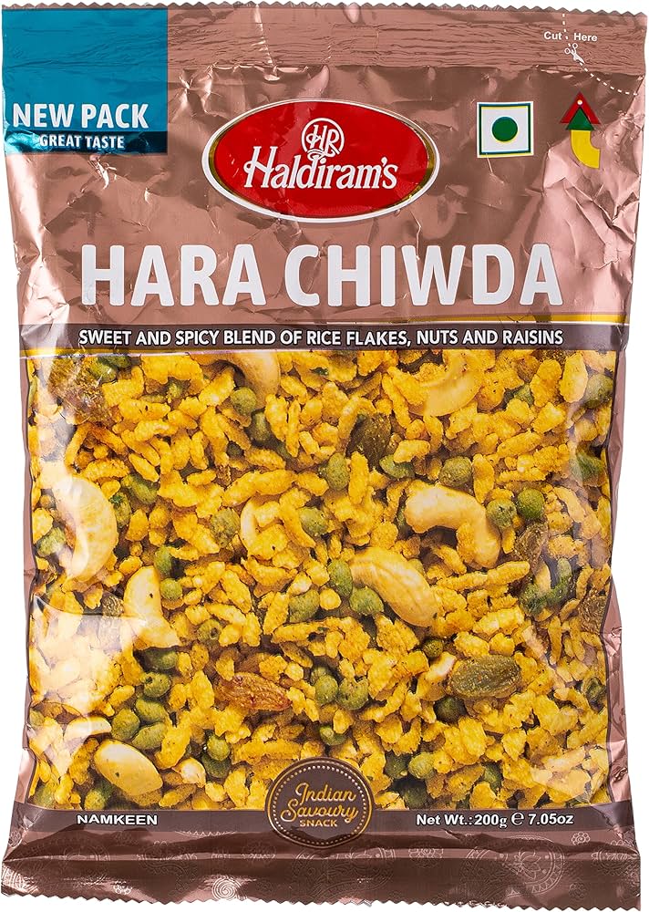 Haldirams Hara Chiwda - 200g